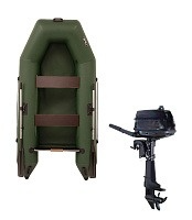 Комплект лодка Tulin Легенда 2800 PRO + мотор 6HP 