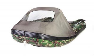 Носовой тент на лодку Yukona 360 TSE cо стеклом серый